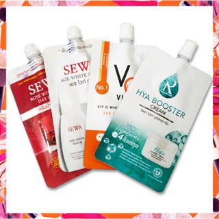 ✅VIT C แบบซอง ครีมบำรุงผิว (SEWA เอจไวท์เซรั่ม,SEWA Rose,HYA Booter cream,VC VIT C(วิตซี ครีม) ขนาด7 กรัม