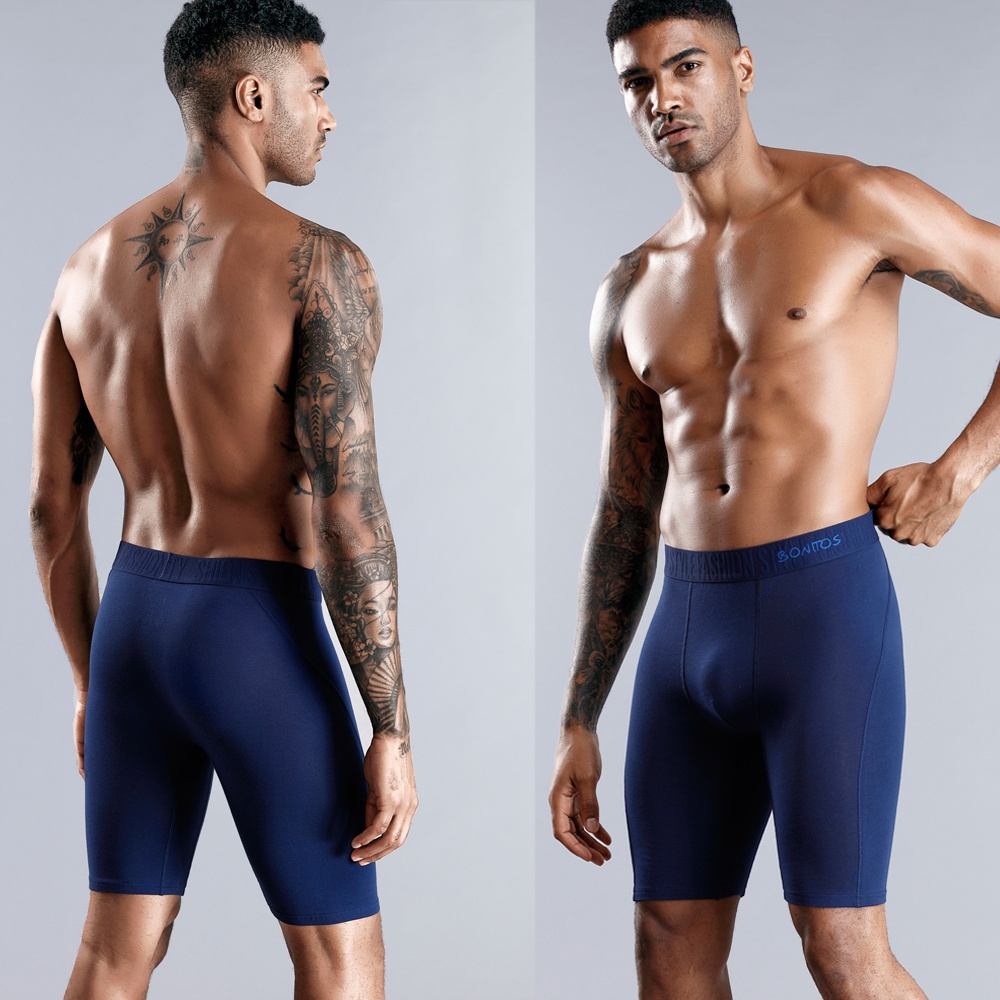 3pcs Set Long Leg Boxer Shorts Underwear For Men Cotton Underpants Men's Panties Brand Underware Boxershorts Sexy ho #3