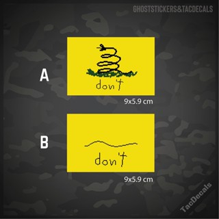 สติกเกอร์meme งู dont tread on me ตกแต่งรถยนต์ มอเตอร์ไซค์ Tactical ? งานพิมพ์