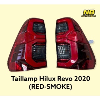 ไฟท้าย REVO 2015 2018 2020 2022 สีแดงดำ ไฟท้ายแต่ง Revo Taillamp Hilux Revo ทรงห้าง