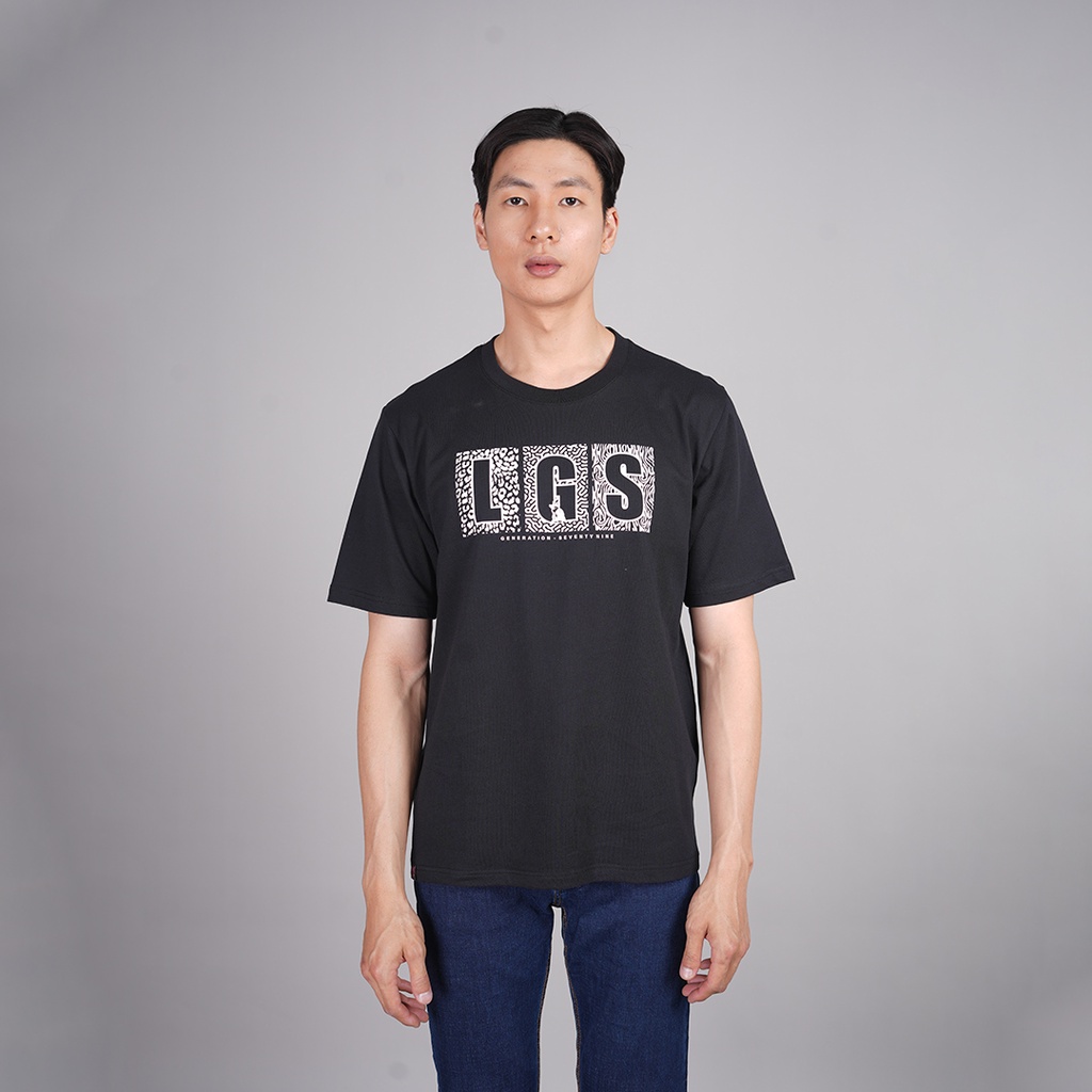 Hitam Lgs Street - เสื้อยืดโอเวอร์ไซส์ - StreetWear - สีดํา - การพิมพ์สกรีน Gabar - Cat Series - SO.