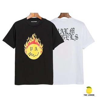 GP 【Lemon】เสื้อยืด Palm angels ภาษาสันสกฤต ใส่ได้ทั้งชายและหญิง [Limited Edition]