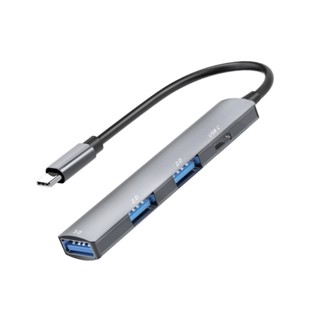 NAVA IT HUB USB 2.0 3.0 Type-C JAX 3.5 สายขยาย ความเร็วสูง 4 พอร์ตฮับ HUB Adapter ประกัน 1ปี