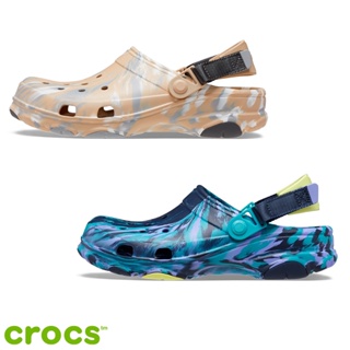 Crocs Collection รองเท้าแตะ รองเท้าแบบสวม Classic All Terrain Marbled Clog 207887-4HQ / 207887-2ZM (2090)