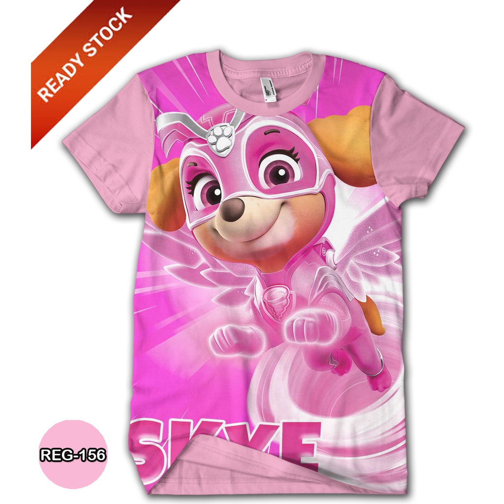 Paw Patrol SKYE Mighty Pups Clothes เสื้อผ้าเด็กและผู้ใหญ่ PAW Patrol Series อินเทรนด์