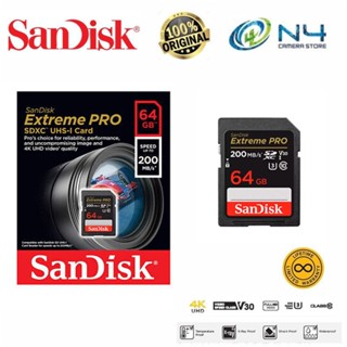 Sandisk Extreme Pro SDXC การ์ด UHS-I (64GB) (200MB)