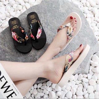 A101 แตะสไตล์เกาหลี#01 สายผ้าซาตินส้นเตี้ย 1 นิ้ว