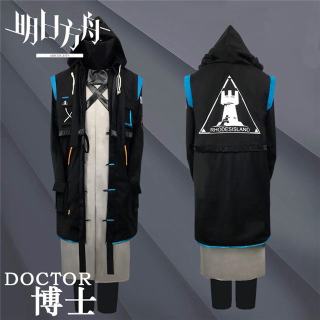 Arknights cos เกม Arknights Doctor คอสเพลย์เครื่องแต่งกายผู้ใหญ่ Unisex ชุดที่กําหนดเองสําหรับ Hallo