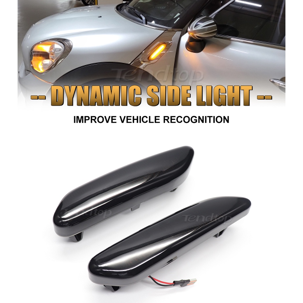 2 ชิ้น ไฟเลี้ยวไดนามิก LED กะพริบ สําหรับ Mini Cooper R60 Countryman R61 PACEMAN 2010 - 2017