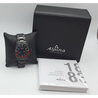 นาฬิกา ALPINA MENS AL-247BR4FBS6B STARTIMER PILOT GMT 42 MM QUARTZ พร้อมกล่อง (ใหม่มีตำหนิ)