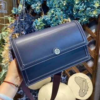 กระเป๋า กระเป๋าสะพายข้าง งานแท้ OUTLET Tory Burch T Monogram Leather Shoulder Bag