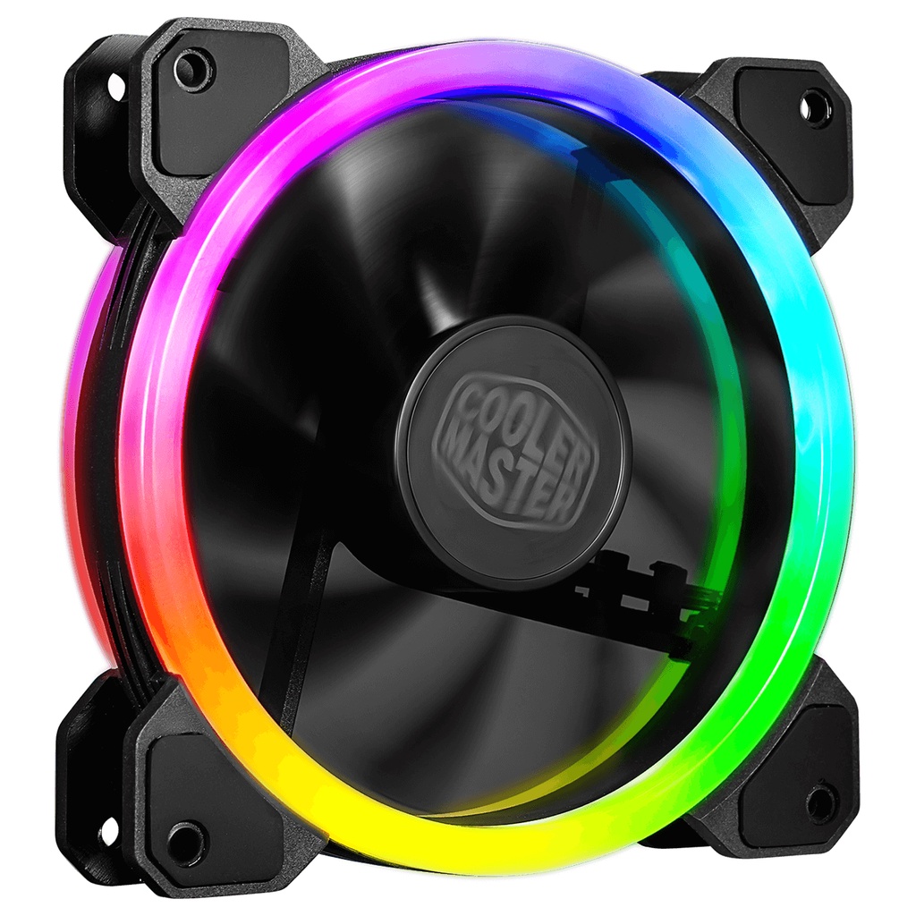FAN CASE (พัดลมเคส) COOLER MASTER MASTERFAN MF120 S2 ARGB (12CM) (MFW-B2DN-12NFA-S2) BLACK *ของแท้* 