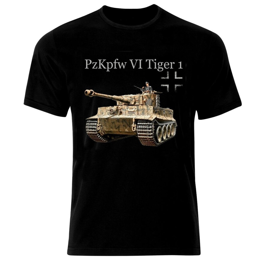 คำแนะนำยอดนิยม สงครามโลกครั้งที่สองเยอรมนีทหารเกราะ Wehrmacht PzKpfw VI Panzer Tiger 1เสื้อยืดฤดูร้อ
