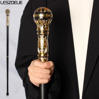 95cm Luxury Gold With Black Detachable Walking Stick Man Fashion Walking Cane Lady Party Sticks Elegant Vintage Walking