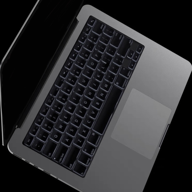 ซิลิโคนคีย์บอร์ดสำหรับแมคบุ๊คTPUสีดำ Silicone Keyboard MacBook แผ่นคลุมคีย์บอร์ด