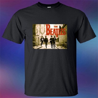 Zratx1 [พร้อมส่ง] เสื้อยืดแขนสั้น พิมพ์ลายวงร็อค Beatles ภาษาอังกฤษ พลัสไซซ์ ของขวัญวันเกิด สําหรับผู้ชาย XS-6XL