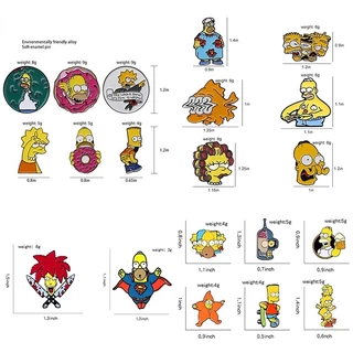เข็มกลัด รูปการ์ตูน The Simpson Family Simpson สุดฮา เหมาะกับของขวัญ สําหรับเพื่อน