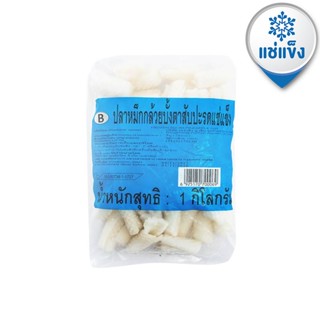 [ขนส่งด้วยรถเย็น]หมึกกล้วยบั้งตาสับปะรดแช่แข็ง แพ็ค 1 กก. - Frozen Squid Pineapple Cut 1 kg