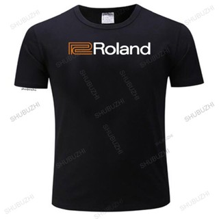 【Plus Size】เสื้อยืดลําลอง ผ้าฝ้าย แขนสั้น คอกลม พิมพ์ลาย Roland Piano Organs 4 สีดํา แฟชั่นสําหรับผู้ชาย และผู้หญิง