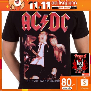 เสื้อวง Ac/Dc เสื้อลาย acdc เอซี/ดีซี เสื้อผ้าแฟชั่น เสื้อวิ่ง เสื้อวินเทจ RCM1733