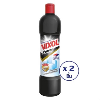 VIXOL วิกซอล น้ำยาล้างห้องน้ำ พาวเวอร์ สีดำ 900 มล. (ทั้งหมด 2 ชิ้น)