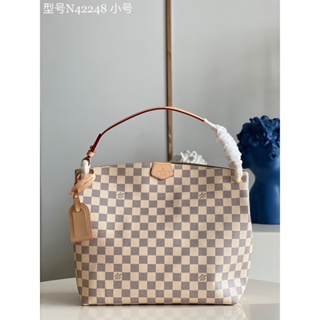 พรี​ ราคา6800 Lv Louis Vuitton Graceful M42248 หนังวัว กระเป๋าสะพายข้าง กระเป๋าสะพายไหล่