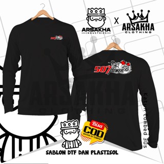 ใหม่ล่าสุด 507 เสื้อยืดแขนยาว ผ้าฝ้าย ลาย V2 Distro Combed 30S - Arsakha