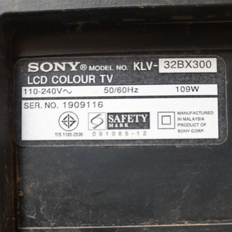 บอร์ดทีวี SONY KLV32BX300