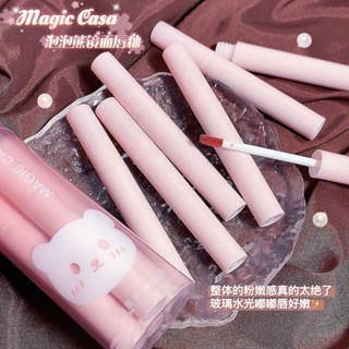 LIP MAGIC CASA 5 ชิ้น/ชุด เซตลิปกลอสชีส ลิปกลอสเนื้อแมท