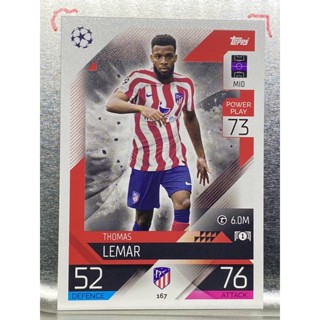 การ์ดนักฟุตบอล Thomas Lemar 2022/23 การ์ดสะสม Atletico de madrid แอตมาดริด การ์ดนักเตะ แอตเลติโก้ มาดริด