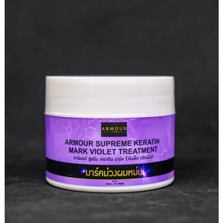 🔥ARMOUR SUPREME KERATIN MARKมาร์คม่วงผมหม่น AM-30ทรีทเม้นท์เคราตินบำรุงผมเปลี่ยนสีผมเป็นโทนหม่นหรือโทนม่วง