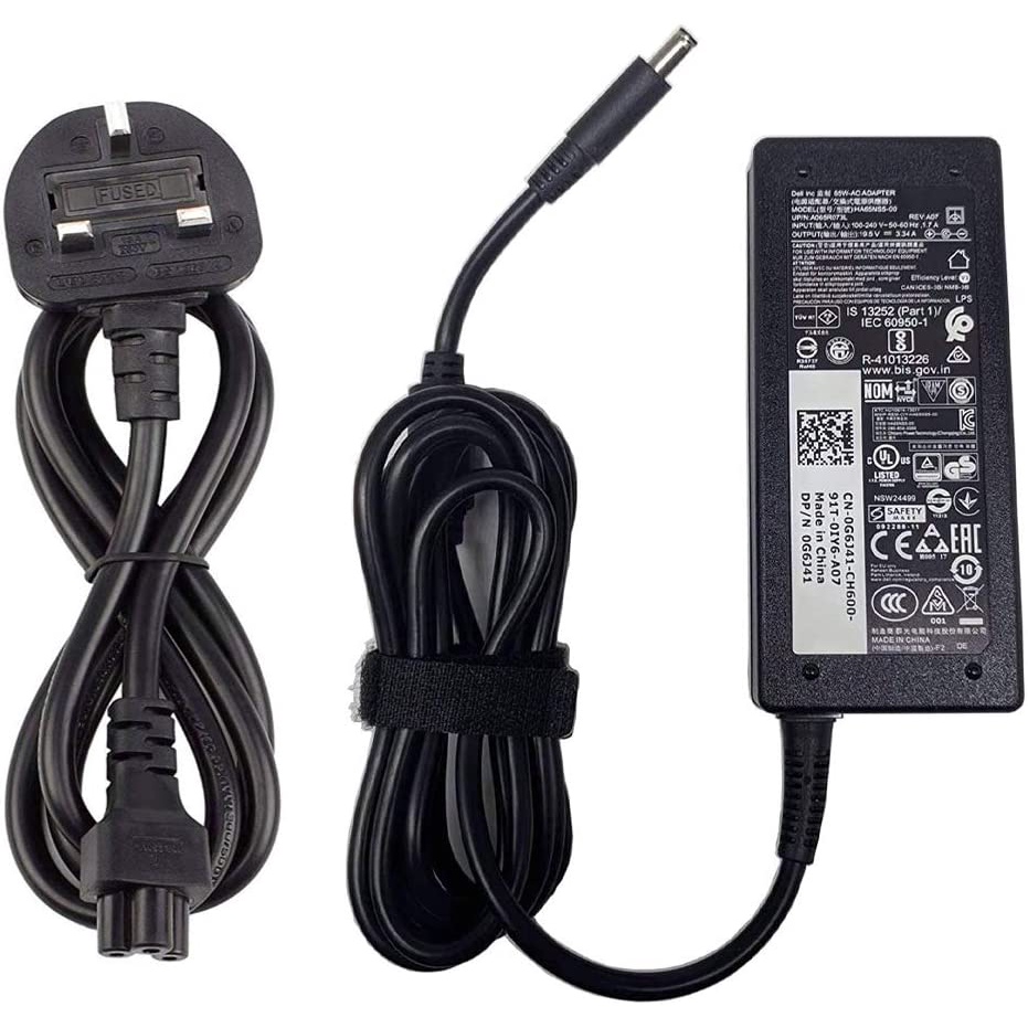 Dell 19.5V 3.34A 65W Slim Black Power Adapter 4.5 มม.x 3.0 มม.ขนาดพิน Charger ใช้งานร่วมกับตัวเลขส่ว