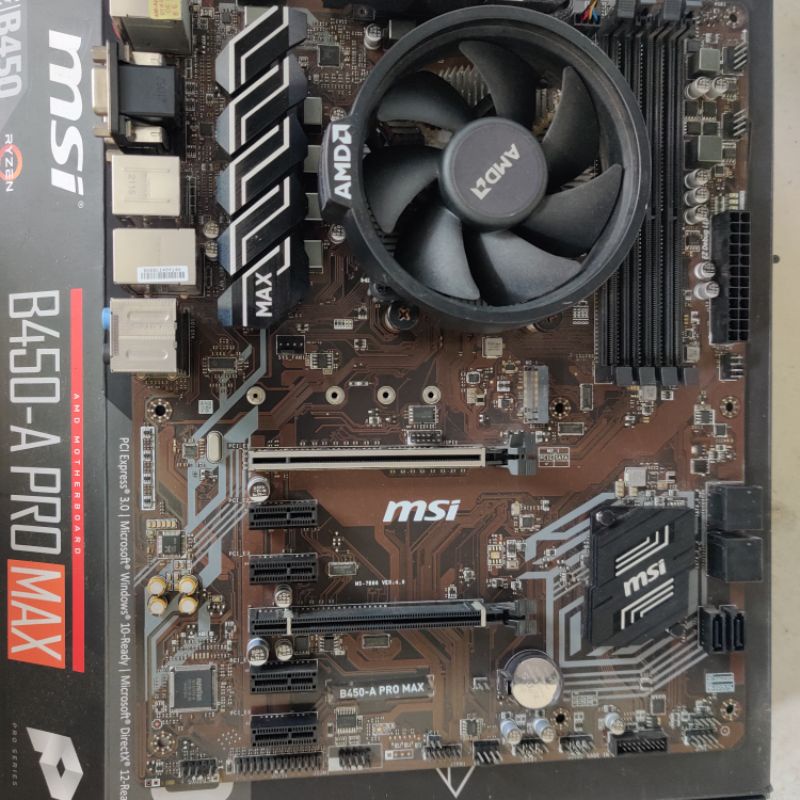 Mainboard B450-A Pro Max มือสอง ประกันSynnex ถึงปี2024