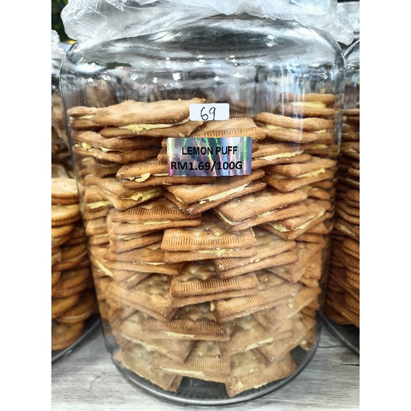 Childhood Memories Biscuits Lemon puff biscuit 500g Biskut timbang