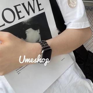เลสคู่ สายสําหรับแอปเปิ้ลวอชสายนาฬิกา ปรับได้ 41/40/44/45/46/49mm for ultra11/10/9/8 /se/7/8/6/5/4/3/2/1 สาย smartwatch