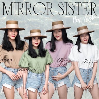 Code : Mirr00 เสื้อทรงเก๋ เสื้อเรียบสวย เสื้อไปงาน งานป้าย mirrorsister