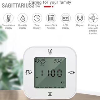 BSagittarius314 เครื่องวัดอุณหภูมิความชื้น นาฬิกาดิจิทัล มัลติฟังก์ชั่น ควบคุมด้วยเสียง ความแม่นยําสูง