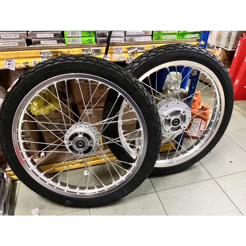 YAMAHA Y125z RIM COMPLATED SET SEKALI TIRE SET