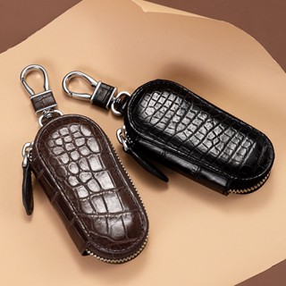 2022 New Designer Crocodile Leather Men Car Key Bag Business Genuine Leather Key Holder Organizer High Grade Home Key Ca