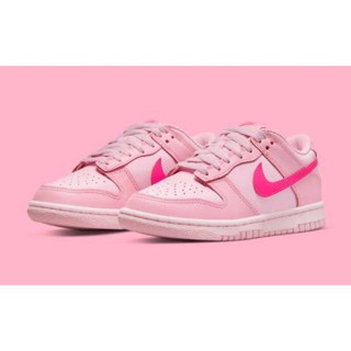 ใหม่พร้อมส่ง ของแท้ Nike Dunk Low Triple Pink GS