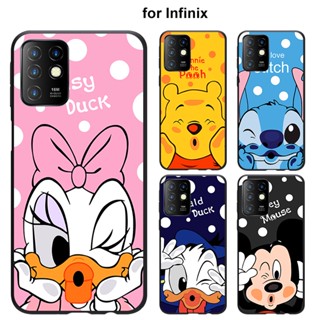 เคส Infinix Note 12 10 8 11 11S HOT 10I  6 X676C X676B X671 X671B PRO 4G NFC โทรศัพท์มือถือนิ่ม ลายมิกกี้ มินนี่เมาส์ สําหรับ