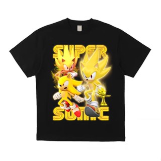 เสื้อยืดโอเวอร์ไซส์Infinit เสื้อยืดแขนสั้น ผ้าฝ้าย พิมพ์ลาย Sonic Sonic Sonic Kid สําหรับเด็กS-3XL