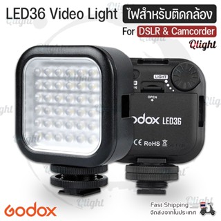 Qcase - GODOX LED36 ไฟ 36 ดวง ไฟติดกล้อง สำหรับกล้อง DSLR Camera Camcorder Mini DVR - LED36 Video Light