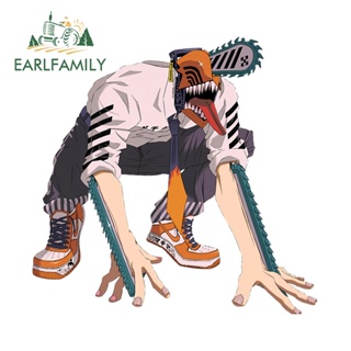 Earlfamily สติกเกอร์ไวนิล ลาย Chainsaw Man Power ขนาด 13 ซม. x 12.6 ซม. สําหรับติดตกแต่งหน้าต่างรถยนต์