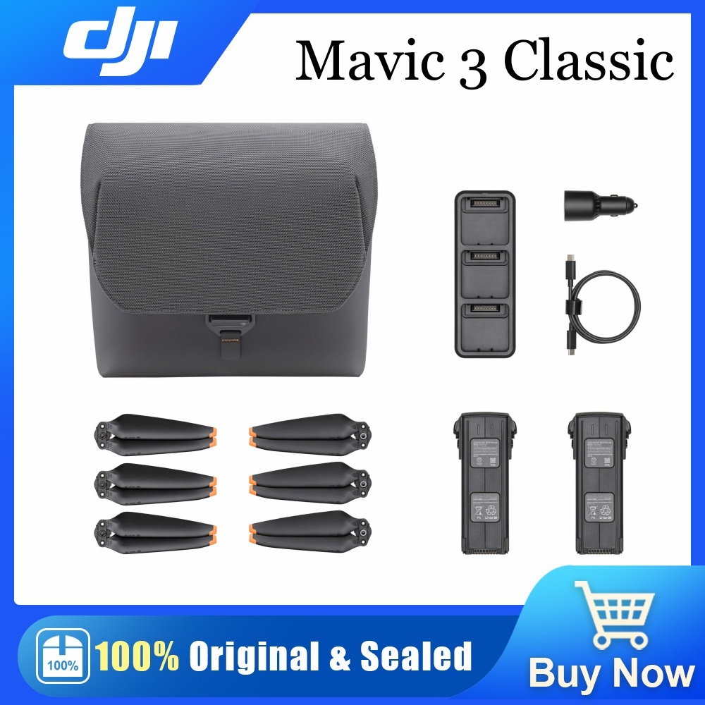 DJI Mavic 3 Fly More Kit สำหรับ DJI Mavic 3 Classic Mavic 3 Cine แบตเตอรี่ Drone อุปกรณ์เสริมเดิม DJI ยี่ห้อใหม่ในสต็อก