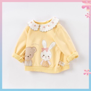 Childrens clothing Autumn New girls sweater childrens baby cartoon top baby Western style long sleeve clothes spring and autumn