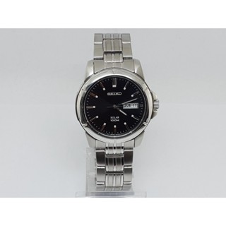 นาฬิกา SEIKO MENS SNE093 SOLAR BLACK DIAL (มือสอง) NO.01