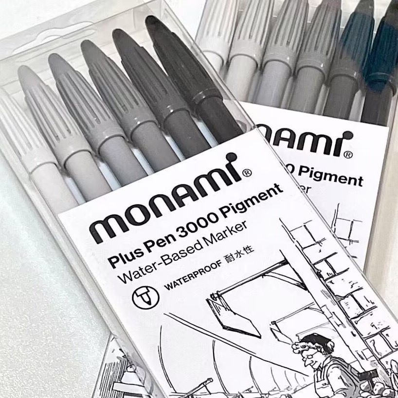 Ohaya Monami Plus ปากกามาร์กเกอร์ 3,000 สี สําหรับวาดภาพระบายสีน้ํา - รูปที่ 2