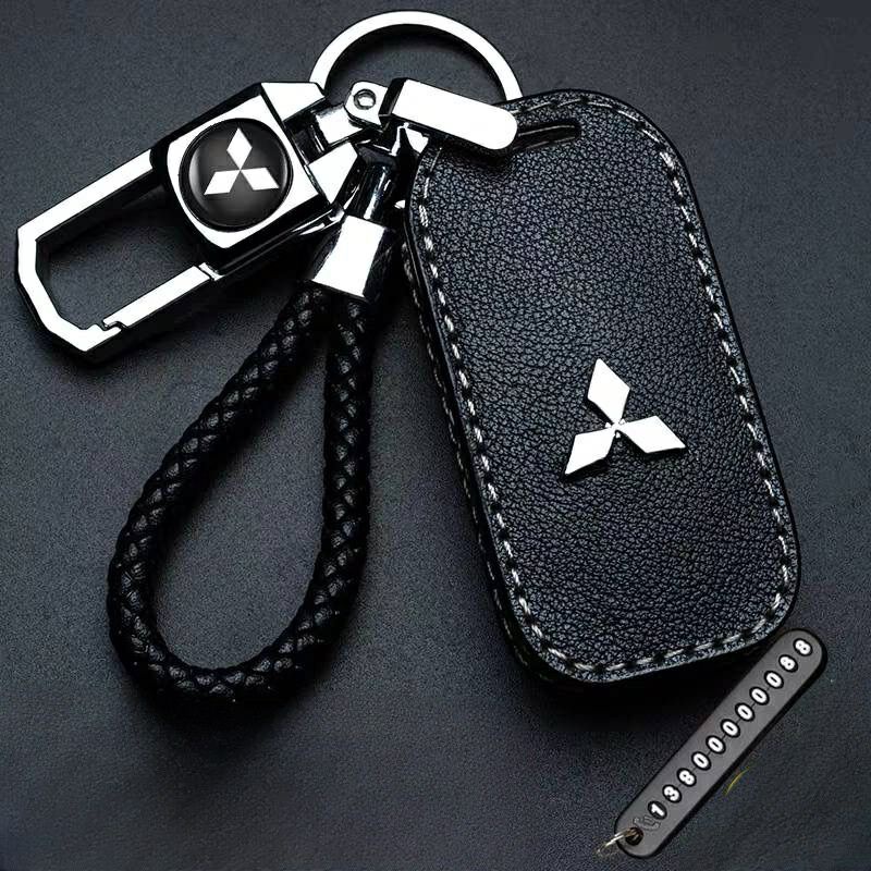 เคสกุญแจรถหนังสําหรับ Mitsubishi Xpander, Attrage, Outlander