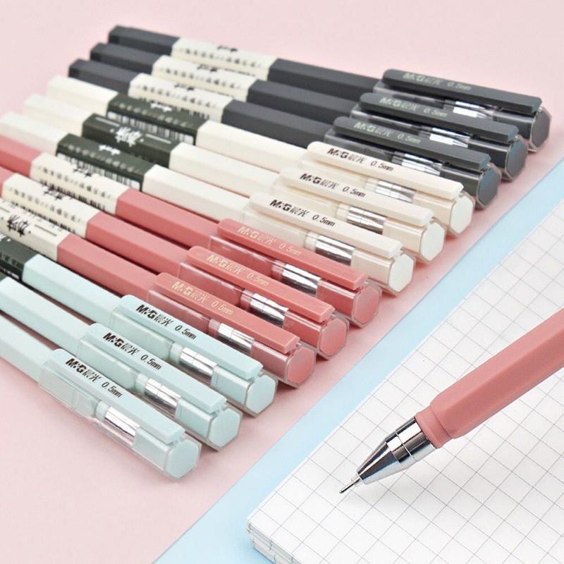 M&g ปากกาเจล น่ารัก สีดํา เครื่องเขียน สําหรับนักเรียน สอบลายเซ็น 1 ชิ้น